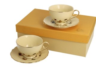 DUO KPL 2 FILIŻANKI ZE SPOD. ESPRESSO MOTYLKI 5065