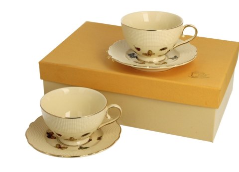 DUO KPL 2 FILIŻANKI ZE SPOD. ESPRESSO MOTYLKI 5065
