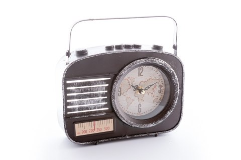 H. 1018098 ZEGAR RADIO CZARNY