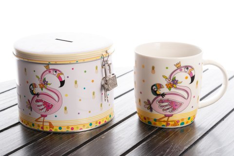 MP 320-3001 KUBEK FLAMING + PUSZKA SKARBONKA