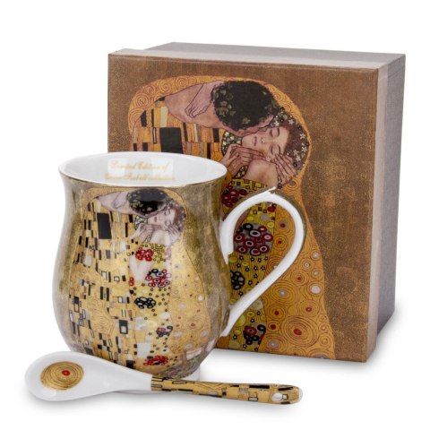 PIP W8A93-21041 KUBEK Z ŁYŻECZKĄ KLIMT POCAŁUNEK