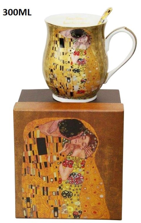 PIP W8A93-21041 KUBEK Z ŁYŻECZKĄ KLIMT POCAŁUNEK