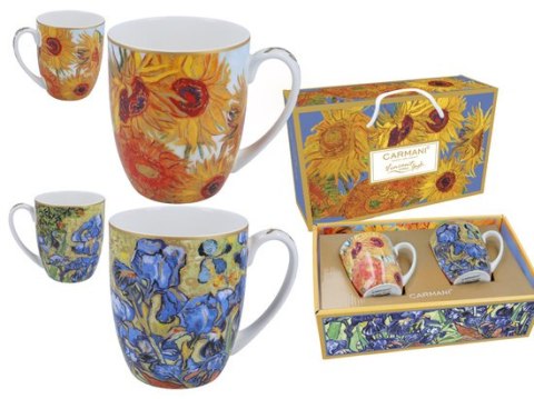 CARM. 830-7220 KPL 2 KUBKI VAN GOGH SŁON.IRYSY