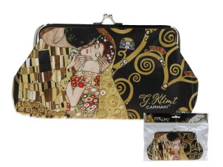 CARM. 021-4501 PORTFELIK DUŻY KLIMT POCAŁUNEK