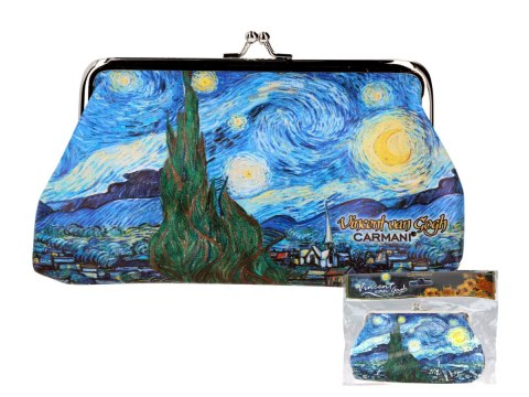 CARM. 021-4710 PORTFELIK DUŻY VAN GOGH GWIAŹ.NOC
