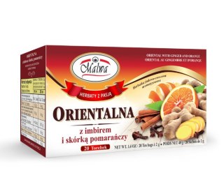 MALWA ORIENTALNA Z IMBIREM I SKÓRKĄ POMAR. 20TB