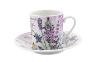 MP 388-8046 KPL 2 FILIŻANKI ESPRESSO 80ML LAWENDA