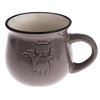 DS KK5053 KUBEK BECZUŁKA 370ML SZARY KOT