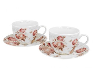 DUO KPL 2 FILIŻANKI SPODKI 280ML SECESJA 5415