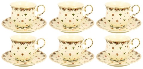 DUO KPL 6 FILIŻANEK ZE SPODKAMI CASABLANCA K.5767