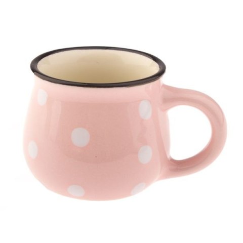 DS KK5081 KUBEK BECZUŁKA ESPRESSO ŁOSOSIOWY KROPKI