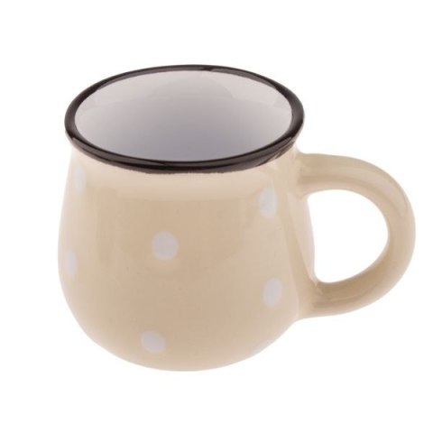 DS KK5082 KUBEK BECZUŁKA ESPRESSO KREMOWY KROPKI