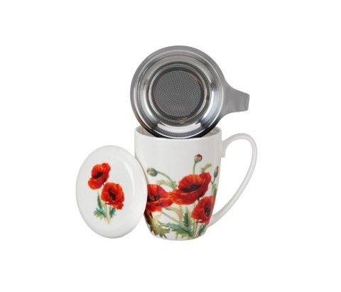 KUBEK Z ZAPARZACZEM 380ML CLASSIC POPPIES K.6269