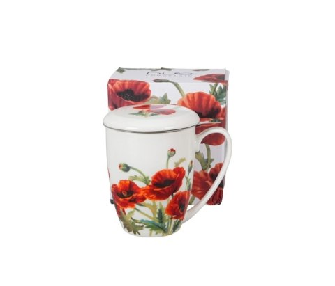 KUBEK Z ZAPARZACZEM 380ML CLASSIC POPPIES K.6269