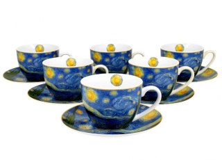 DUO KPL 6 FILIŻANEK ZE SPOD. STARRY NIGHT K.8065