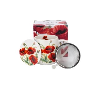 DUO KUBEK BARYŁKA ZAPARZACZ CLASSIC POPPIES K.6443