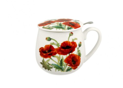 DUO KUBEK BARYŁKA ZAPARZACZ CLASSIC POPPIES K.6443