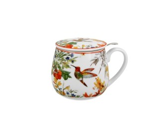 DUO KUBEK ZAPARZACZ BARYŁKA 430 ML LINNEA K.1089