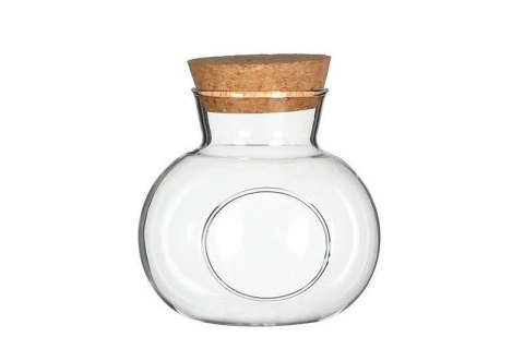 29439 SZKLANA KULA Z KORKIEM 17xh18cm