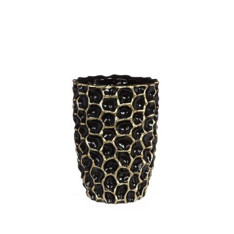 33768 DENTED WAZON BLACK GOLD 15x20cm