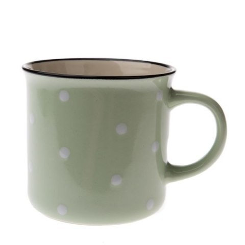 DS KK261 KUBEK 350ML JASNOZIELONY KROPKI