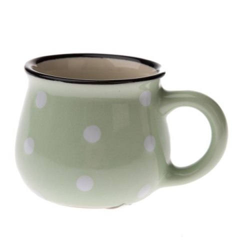 DS KK305 KUBEK BECZUŁKA ESPRESSO JASNOZIELONY KROP