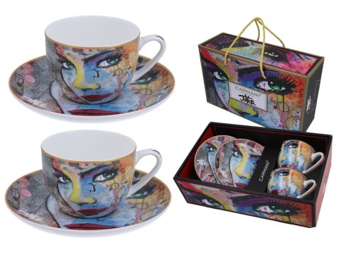 CARM. 835-1304 KPL 2 FILIŻANKI ZE SPODKAMI JOVER