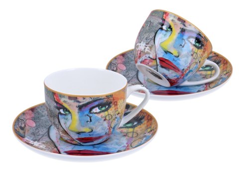 CARM. 835-1304 KPL 2 FILIŻANKI ZE SPODKAMI JOVER