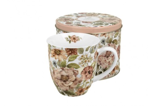 DUO KUBEK 400ML PASTEL FLOWERS W PUSZCE K.1379
