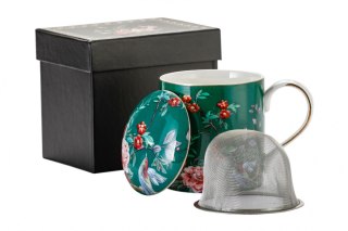 MP 290-9050 KUBEK 360ML Z ZAPARZACZEM ZIELONY