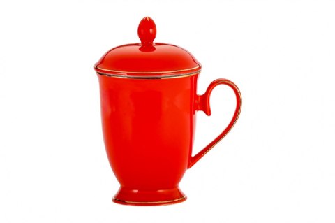 MP 290-9055 KUBEK 325ML Z ZAPARZACZEM CZERWONY