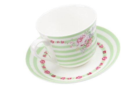 AX 444-077 FILIŻANKA JUMBO 450ML ZIELONE PASKI