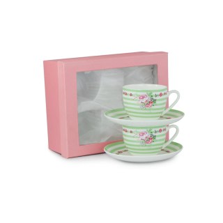 AX 444-086 KPL 2 FILIŻANKI 220ML ZIELONE PASKI