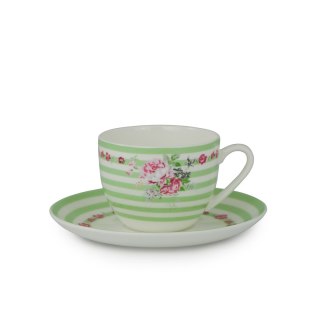AX 444-086 KPL 2 FILIŻANKI 220ML ZIELONE PASKI