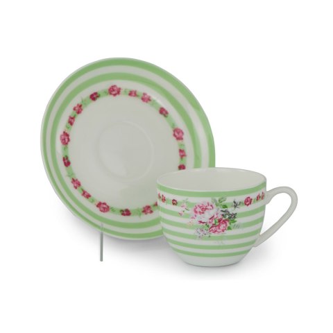 AX 444-086 KPL 2 FILIŻANKI 220ML ZIELONE PASKI