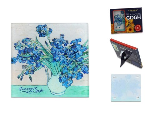CARM. 195-0102 PODKŁADKA SZKLANA VAN GOGH IRYSY