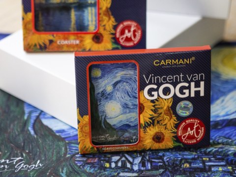 CARM. 195-0105 PODKŁADKA SZKLANA VAN GOGH GWIAŹDZ.