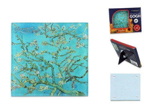 CARM. 195-0109 PODKŁADKA SZKLANA VAN GOGH MIGDAŁ.