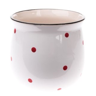 DS IMN549 CERAMICZNA OSŁONKA BIAŁA KROPKI