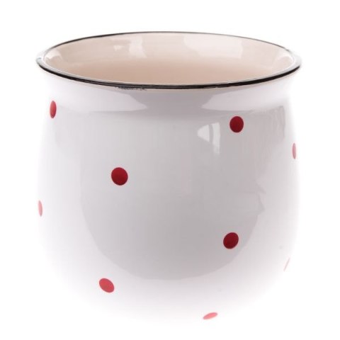 DS IMN549 CERAMICZNA OSŁONKA BIAŁA KROPKI