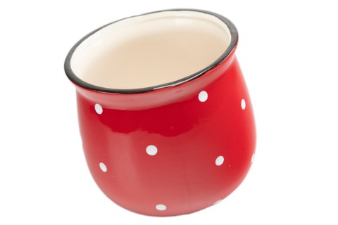 DS IMN552 CERAMICZNA OSŁONKA CZERWONA KROPKI