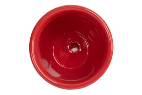 DS NIK22030 CERAMICZNA DONICZKA CZERWONA KROPKI