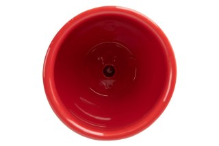 DS NIK22038 CERAMICZNA DONICZKA CZERWONA KROPKI