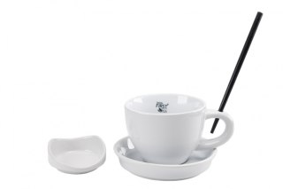 FIRST TEA FILIŻANKA SPOD. I MIESZ. BIAŁA K.0513 PR