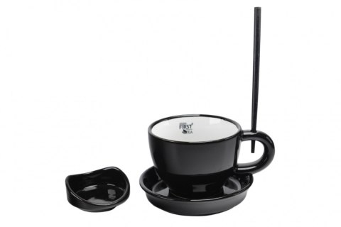 FIRST TEA FILIŻANKA ZE SPOD. MIESZ. CZARNA K.0506