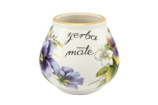 MIER. KUBEK ŚREDNI DO YERBA MATE BRATKI FIOLET