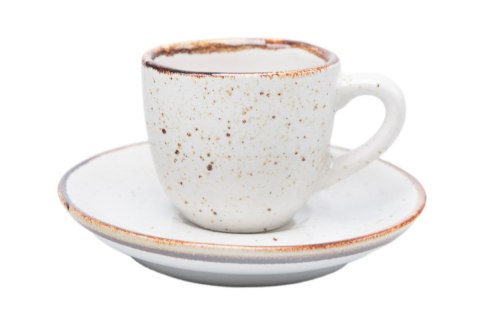 KERA FILIŻANKA 0,1L + SPODEK BEL RUSTIC KREM