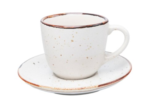 KERA FILIŻANKA 0,2L + SPODEK BEL RUSTIC KREM