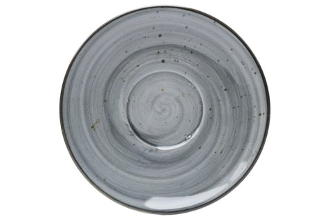 KERA FILIŻANKA 0,2L+ SPODEK BEL RUSTIC SZARY