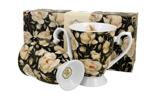 KPL 2 KUBKÓW ROYAL ENGLISH ROSES BLACK K.4868